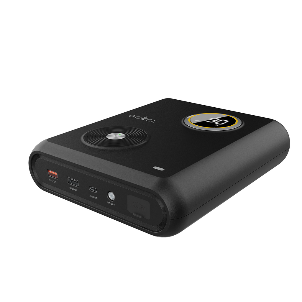 GOKKCL GK03 Démarreur de voiture à ions sodium 27500 mAh, Batterie externe à charge rapide PD60W, Réactivable à zéro volt, 5 ans de veille par charge