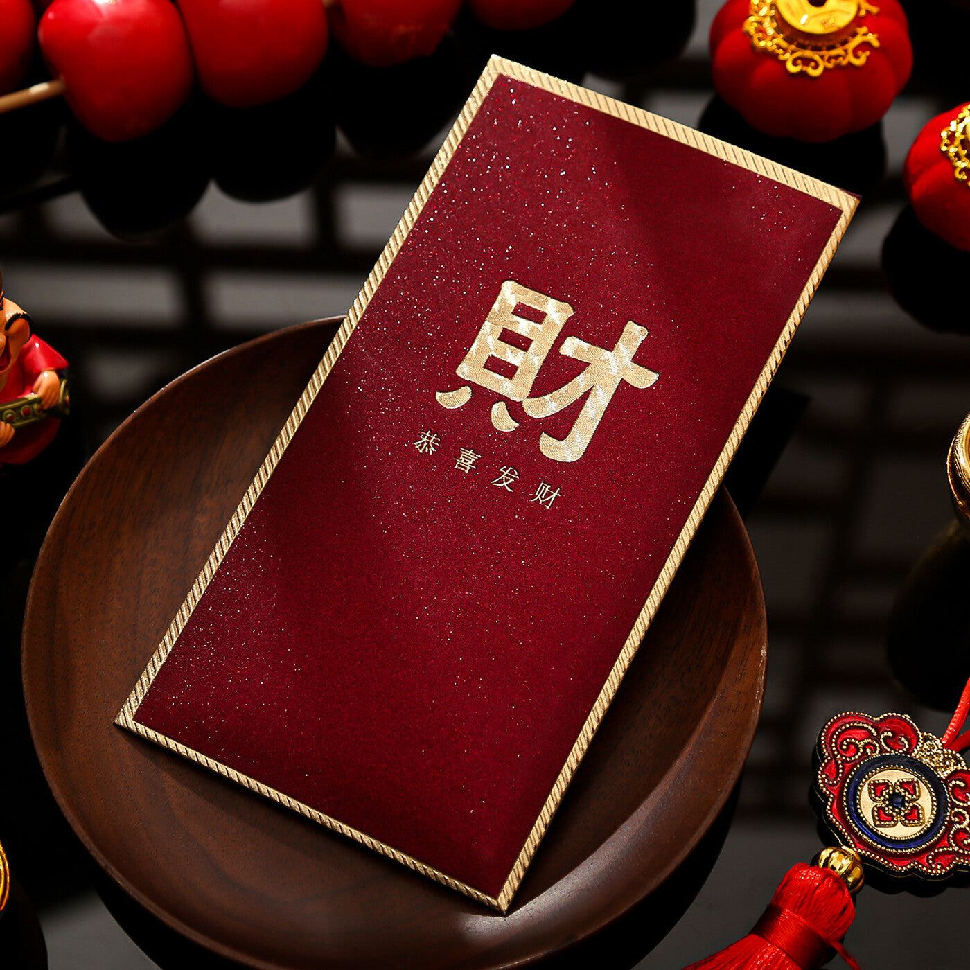 Wei's moment 6 pièces enveloppes rouges du Nouvel An chinois Hong Bao. Enveloppes à argent pour le festival printanier de l'année lunaire, anniversaire, fête de mariage