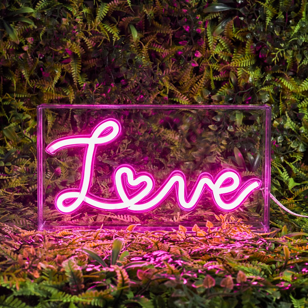 HOME DECO FACTORY Lampe LED en acrylique LOVE