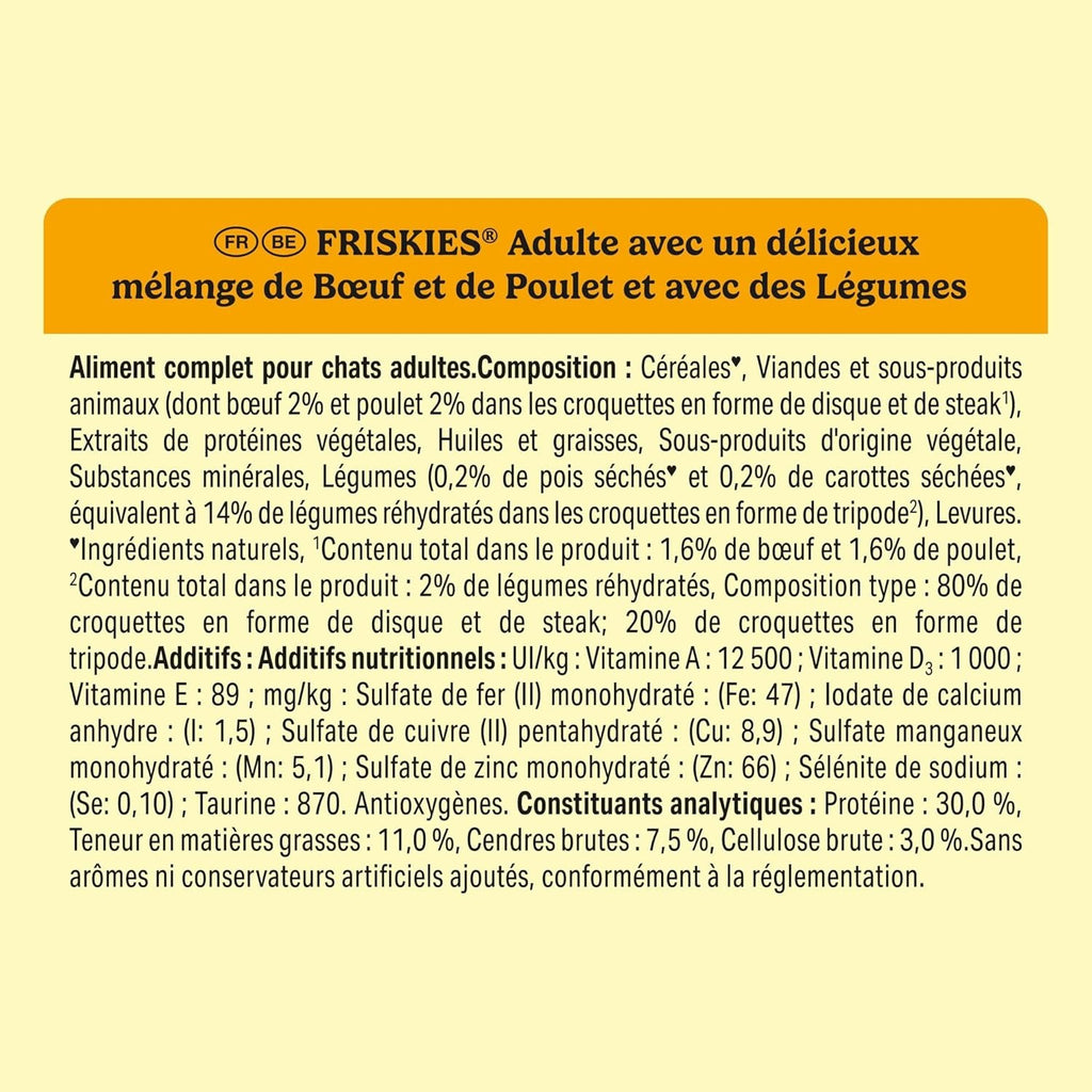 Friskies 5 Promesses Croquettes pour Chat Adulte d'Intérieur - 1,5 kg