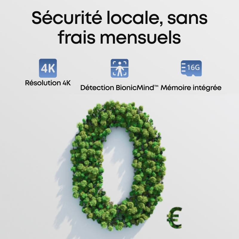 eufy Security S330 eufyCam 3 Kit de caméra de sécurité extérieure sans fil, caméra 4K avec panneau solaire intégré, Forever Power, reconnaissance faciale AI, stockage local extensible jusqu'à 16 To