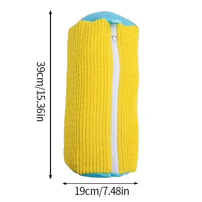 Vilscijon lot de 2 sacs jaunes de lavage pour chaussures et chaussettes spécialement pour machine à laver, pratique et anti-déformation