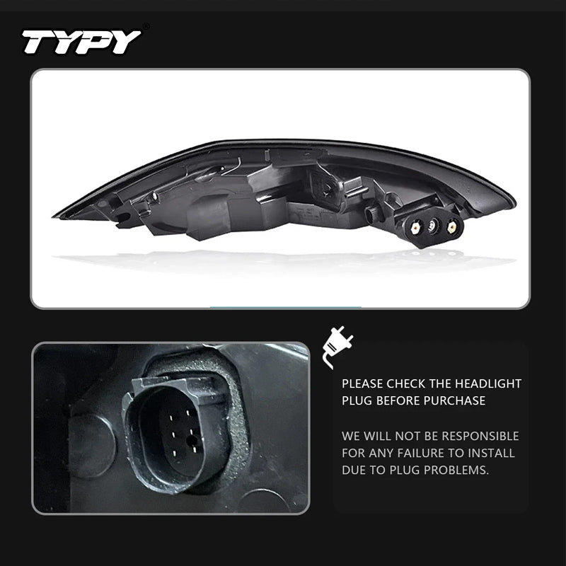 TYPY Feux arrière LED pour Porsche Panamera 970.1 2010-2013, Clignotant dynamique, Feux de démarrage