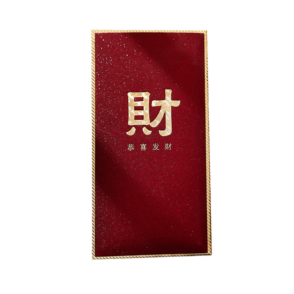 Wei's moment 6 pièces enveloppes rouges du Nouvel An chinois Hong Bao. Enveloppes à argent pour le festival printanier de l'année lunaire, anniversaire, fête de mariage