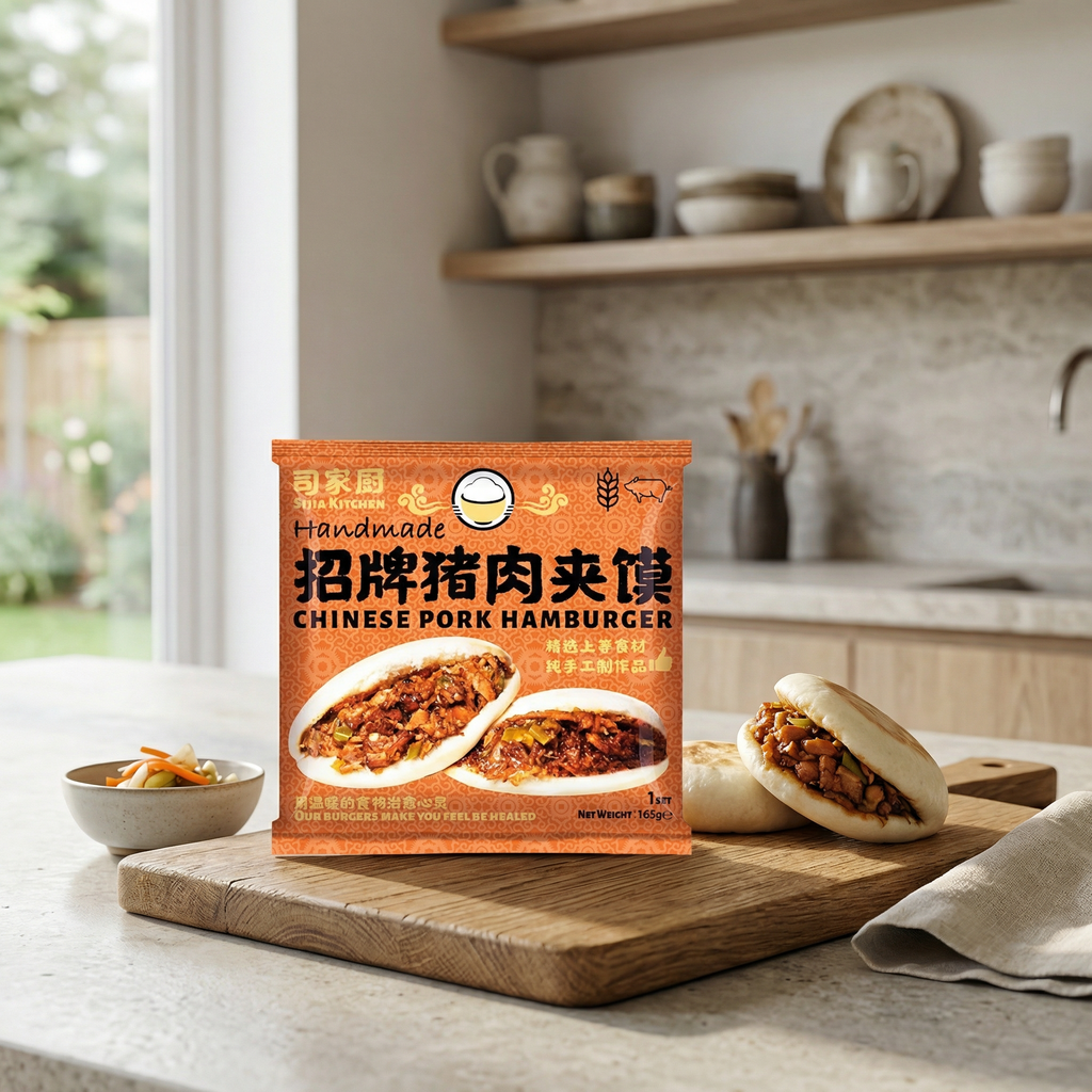 SIJIA Kitchen Burger chinois au porc 165 g
