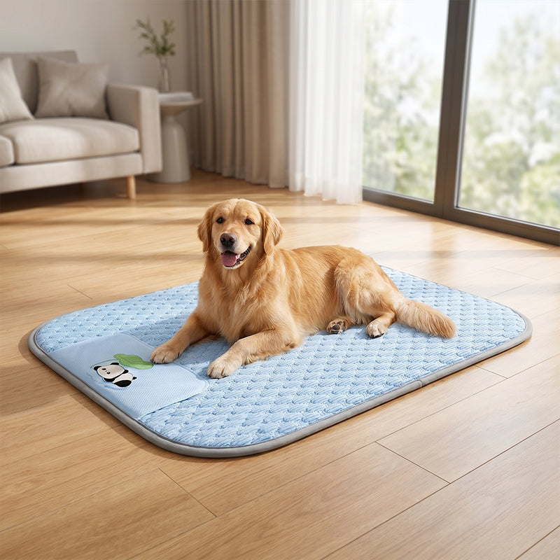 Hovicaed Tapis pour animaux - Rafraîchissant en été, construction à 4 couches pour un refroidissement complet, 120*90 cm