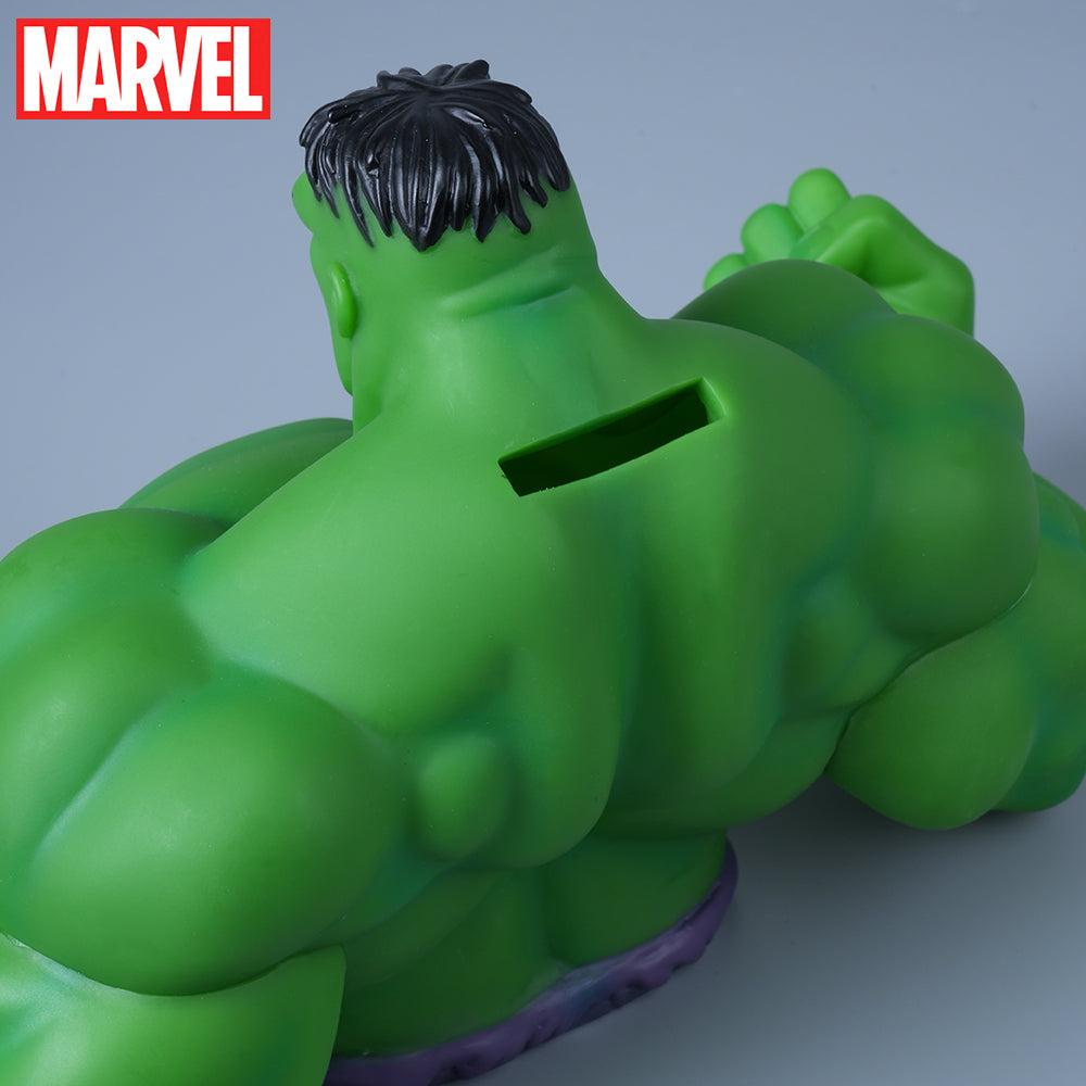 Tirelire Marvel Hulk Verte Officielle 3D en PVC – Figurine Collectible Étanche et Antichoc pour Pièces, Décoration de Bureau ou Cadeau Économies