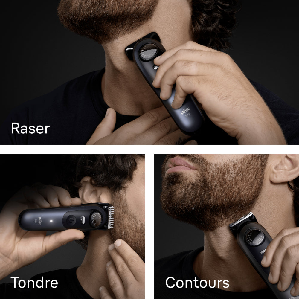 Braun BT Styler BT7520 Tondeuse à barbe 5-en-1 avec 39 réglages de longueur et affichage LED