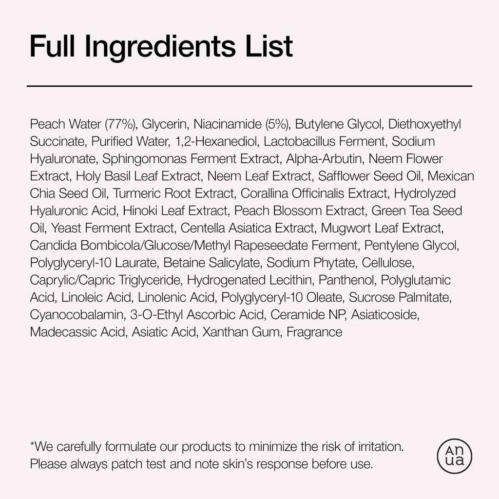 Anua Sérum Pêche 70 % Niacinamide 30 ml