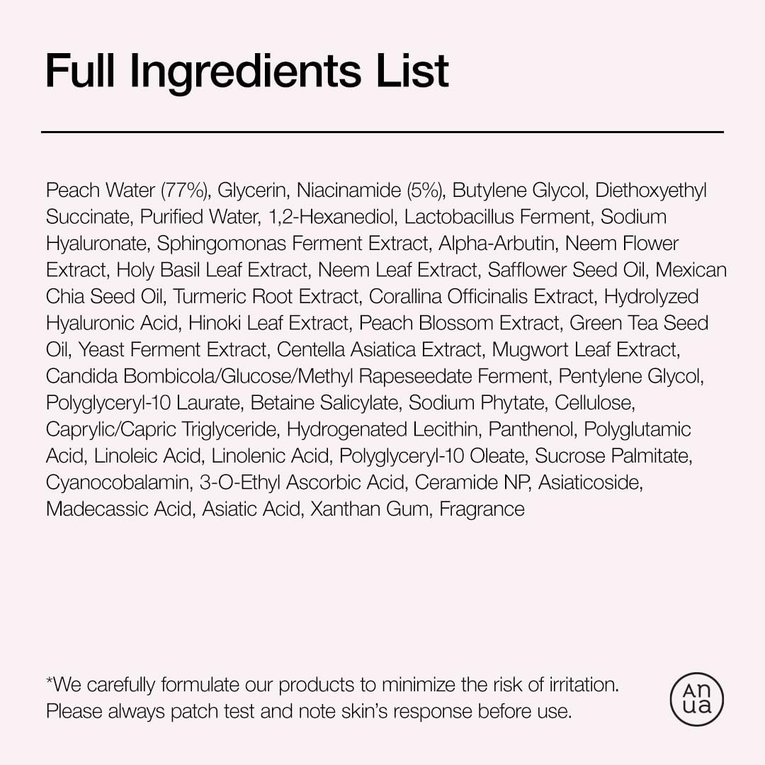 Anua Sérum Pêche 70 % Niacinamide 30 ml