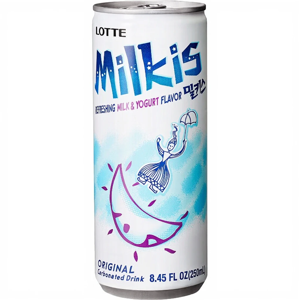 LOTTE Milkis, boisson gazeuse lactée, 250 ml