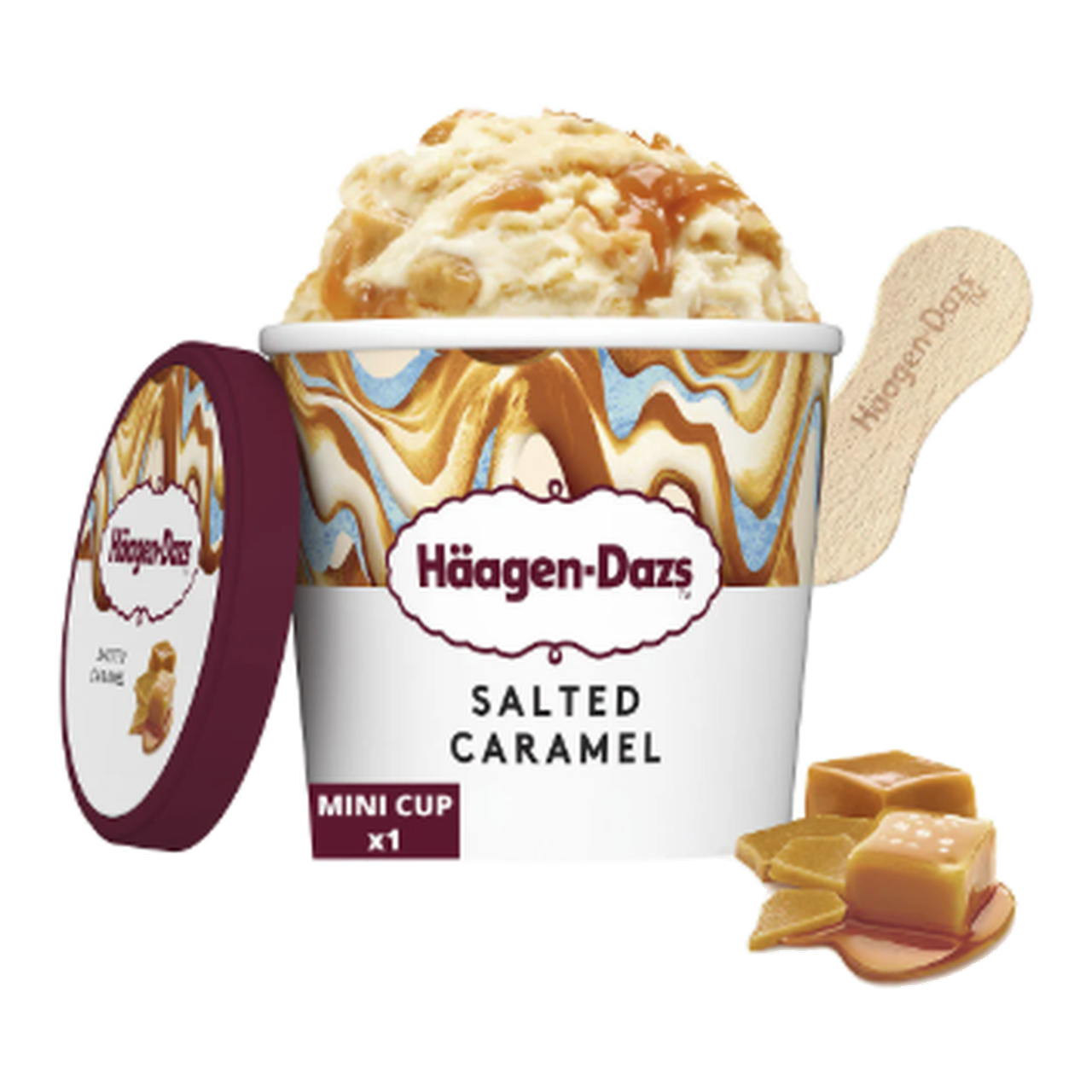 HAAGEN-DAZS Glace au Caramel Beurre Salé Mini Pot 81 g