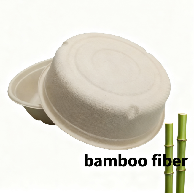 Rui bamboo Bol jetable en fibre de bambou 33 oz Lot de 50