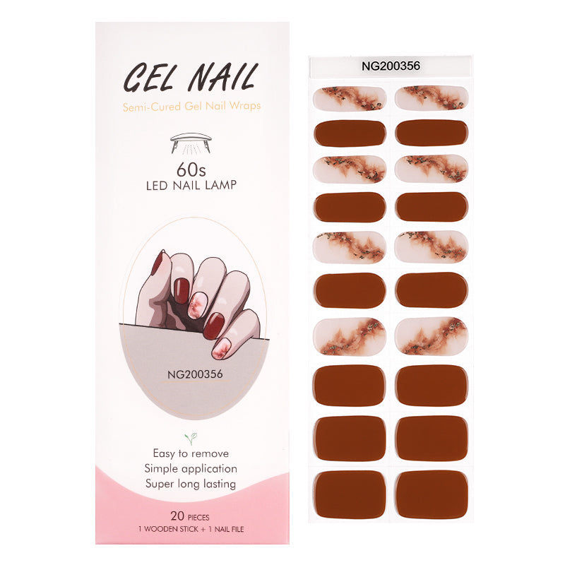 MeoMagic Stickers à Ongles Press-On Nail Art en Gel Teinte 14-152 (Lot de 20)
