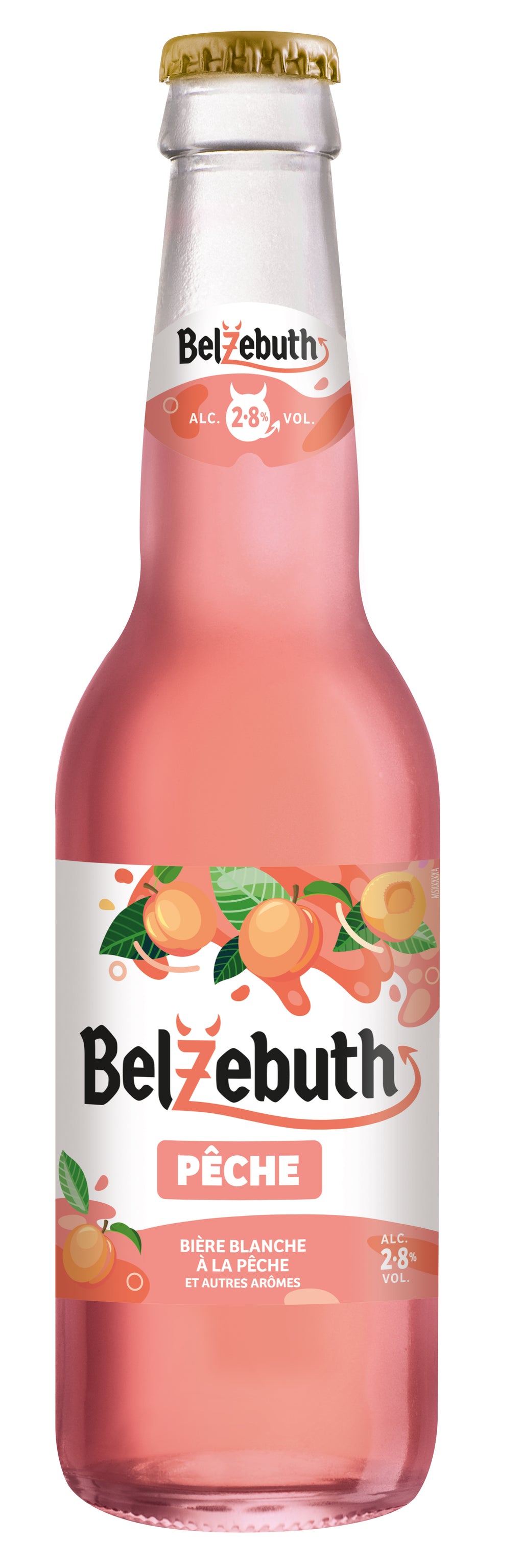 BELZEBUTH Bière blonde aromatisée pêche 2,8 % - 33 cl