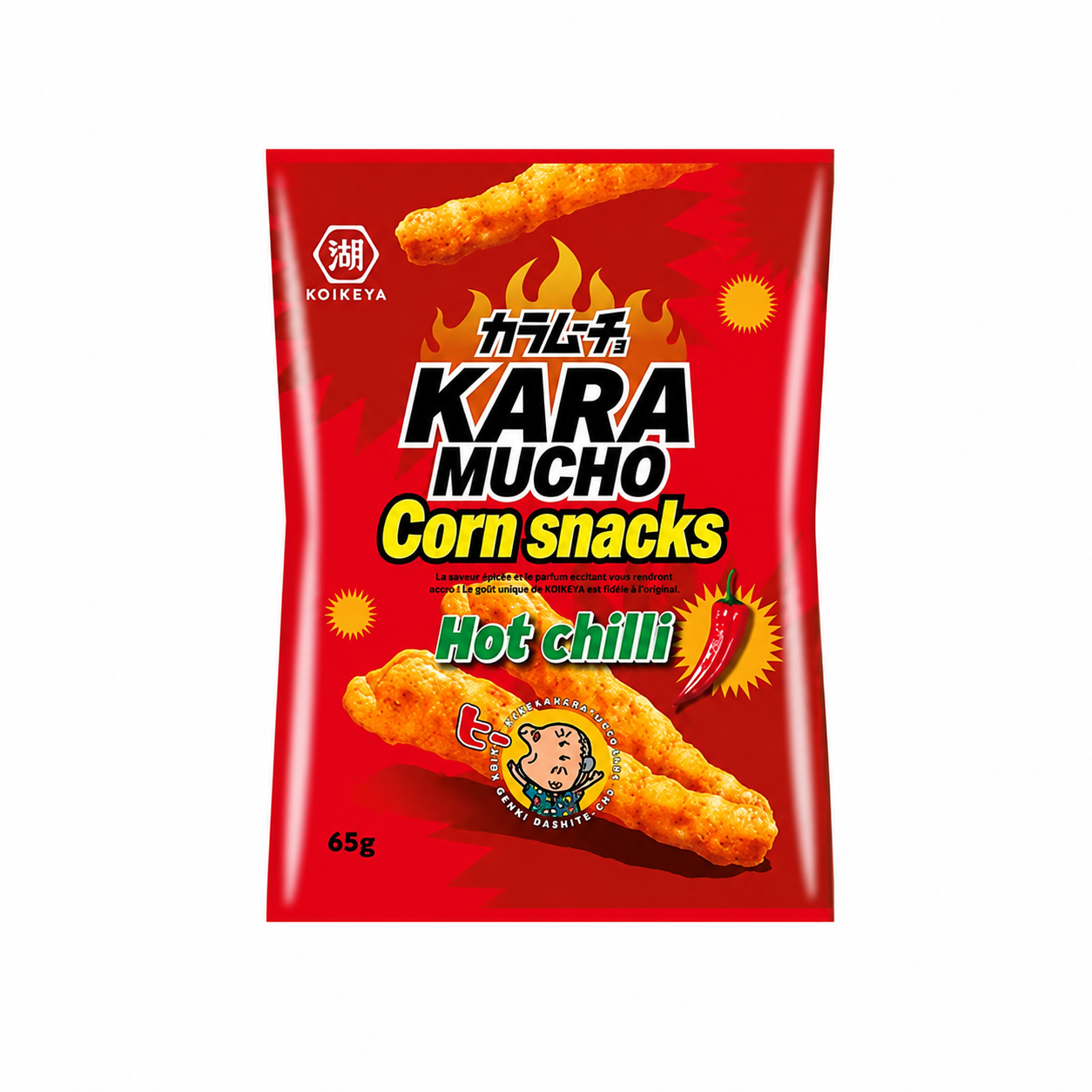 KOIKEYA Kara mucho Snack au maïs saveur piment fort 65 g