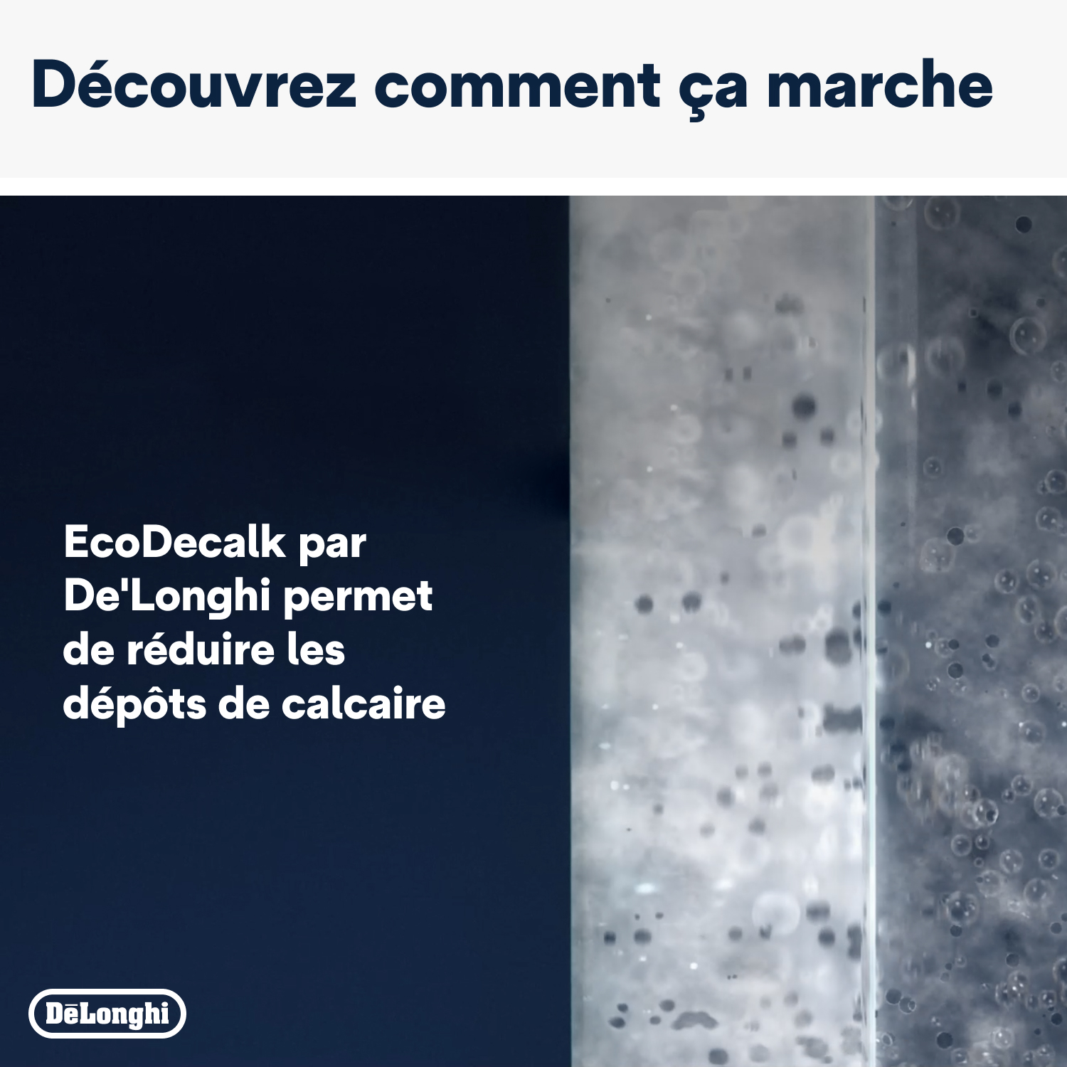 DELONGHI Accessoires Café, Détartrant EcoDecalk 500ml, DLSC500, Transparent