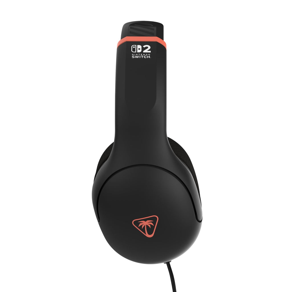 TURTLE BEACH Airlite Fit Casque Gaming Filaire (Prise 3.5mm) - Micro Muet par Basculement - Nintendo Switch 2, Switch, Switch OLED, Switch Lite, PC & Mobile - Noir Carbon