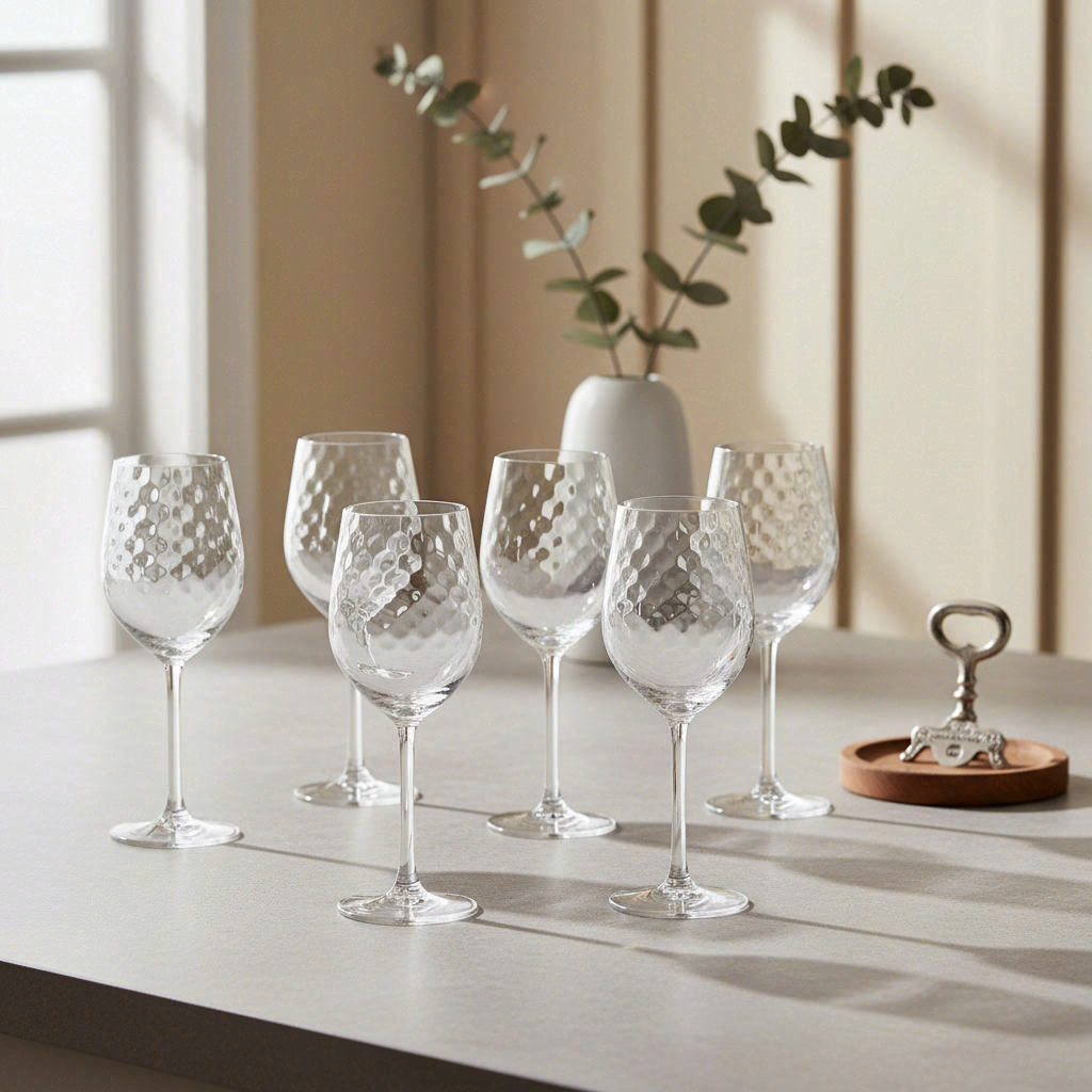 BJÖRN Lot de 6 verres à pied STEN - 36 cl