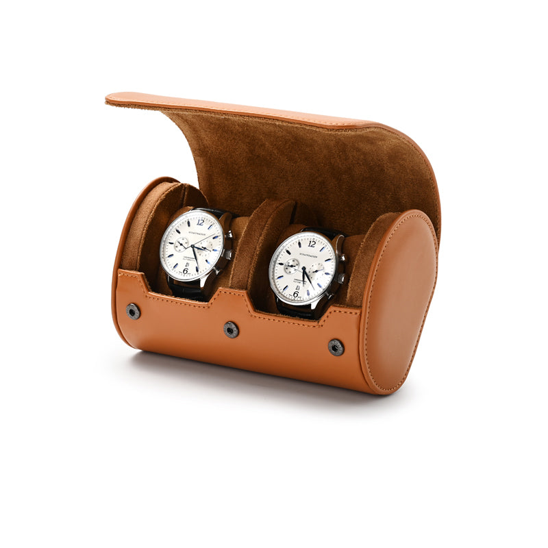 Oirlv Boîte de rangement pour montres 1-2 emplacements avec coussin, pochette pour