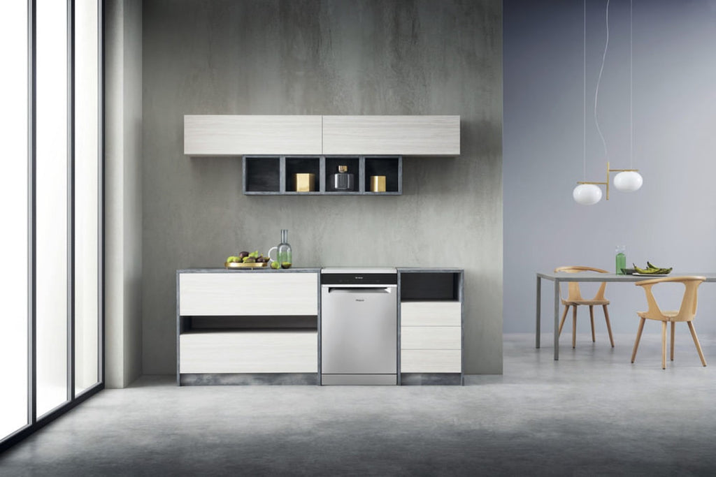 WHIRLPOOL WFP5O41PLGX Lave-vaisselle pose libre 60 cm - 14 couverts - Inox - Classe C