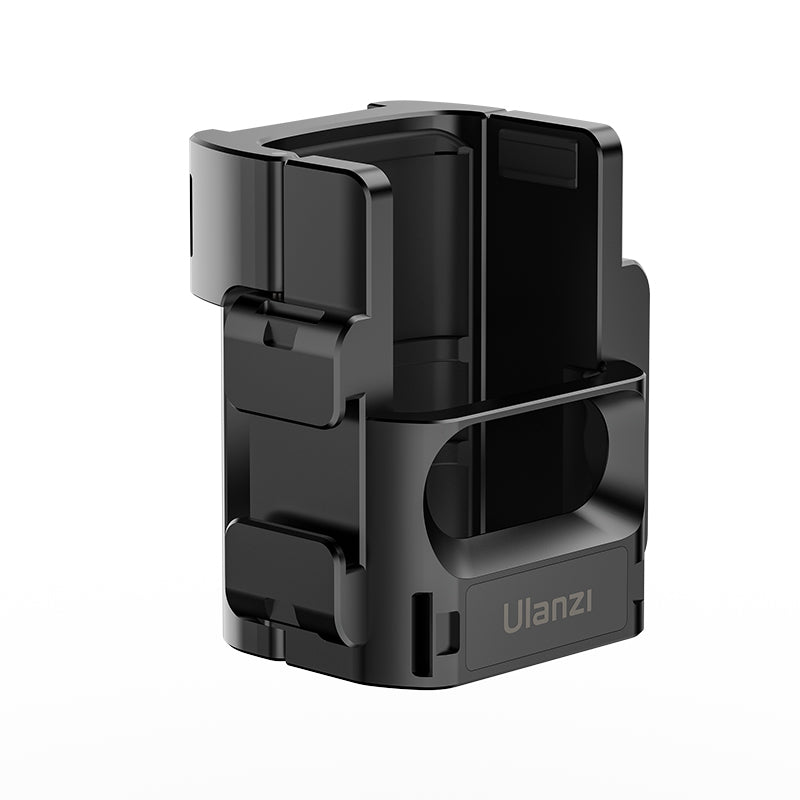 Ulanzi PK-06 Adaptateur d'extension pour DJI Osmo Pocket 3, Cage de protection en aluminium, Support métallique avec trous de vis 1/4 po, Interface pour caméra d'action, Accessoires rapides pour DJI Osmo Pocket 3