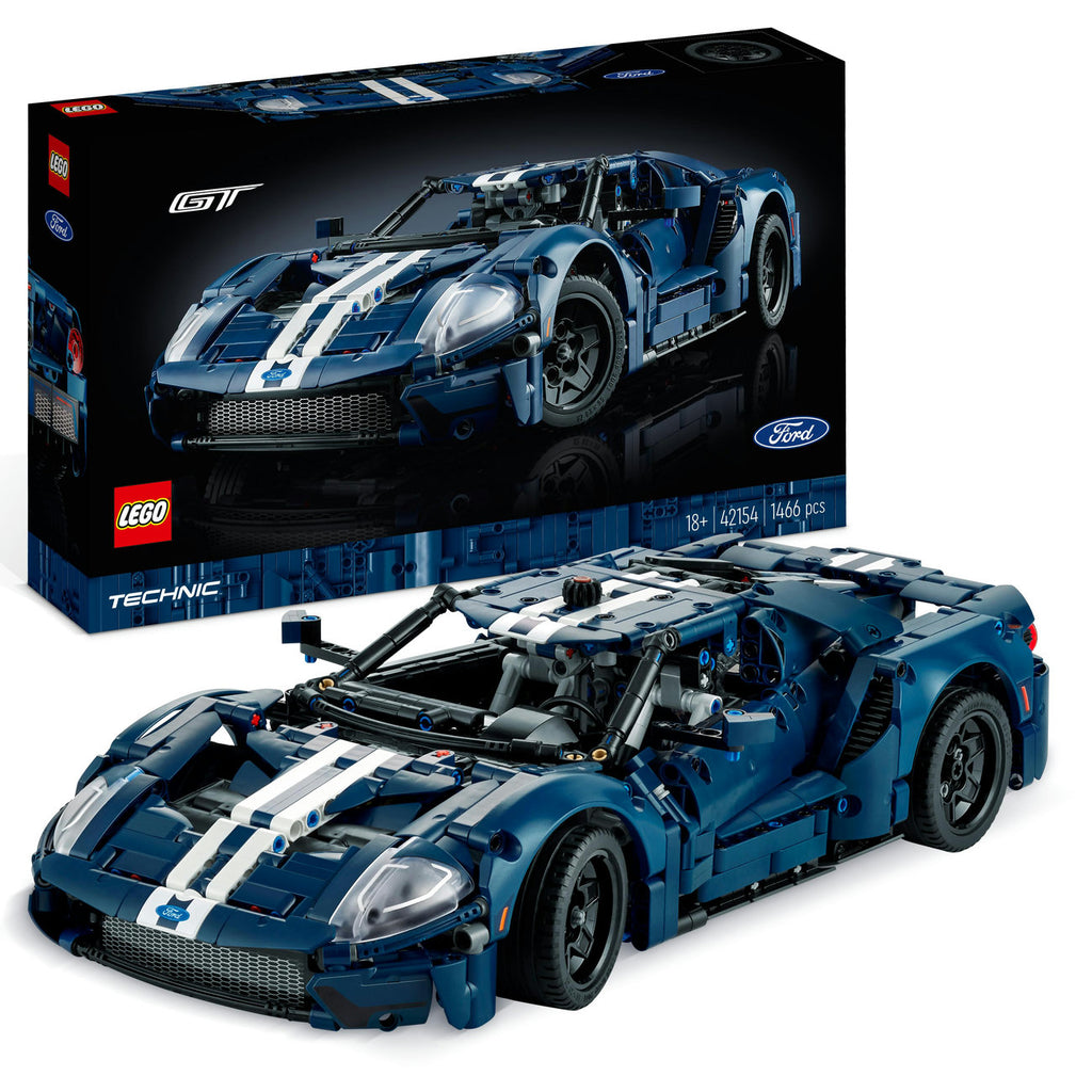 EGO Technic 2022 Ford GT 42154 Kit de Construction de Modèle de Supercar pour Adultes (Échelle 1:12, 1 468 Pièces)