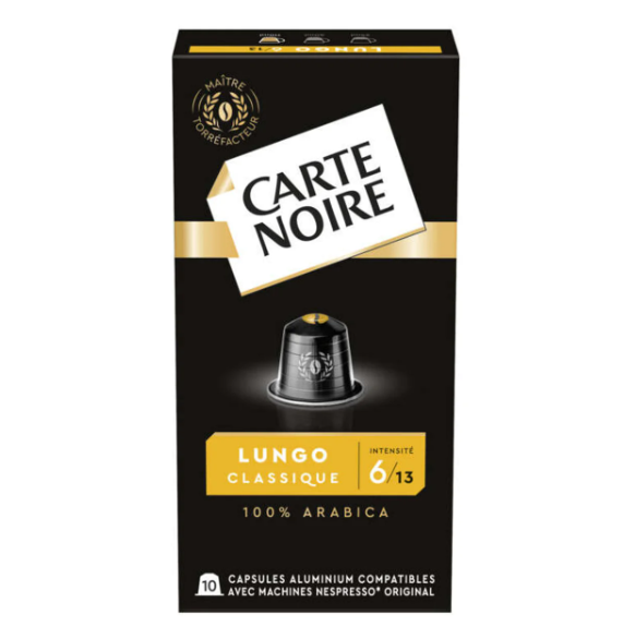 CARTE NOIRE Café Espresso Lungo n°6 (Dolce) 10 capsules