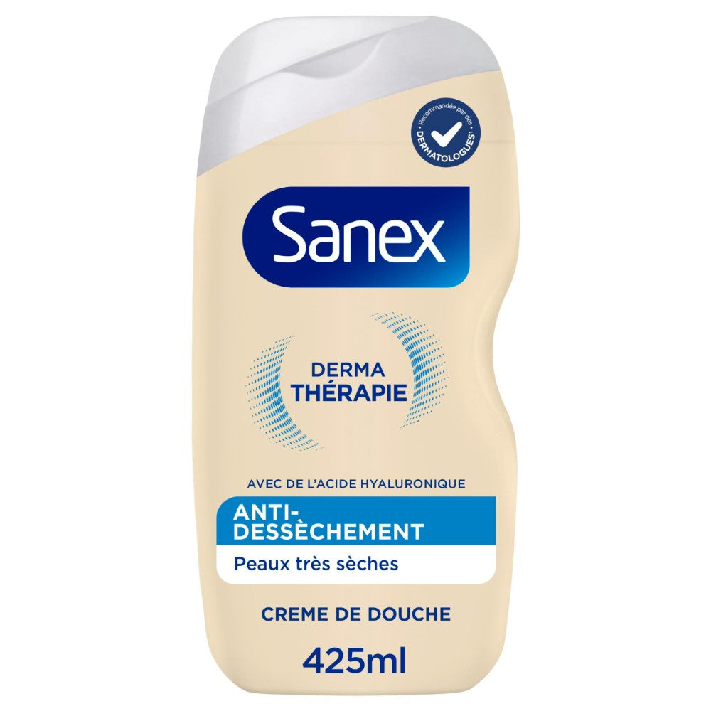 Sanex - Gel douche - Derma Thérapie - Anti-démangeaison & irritation - 425ml