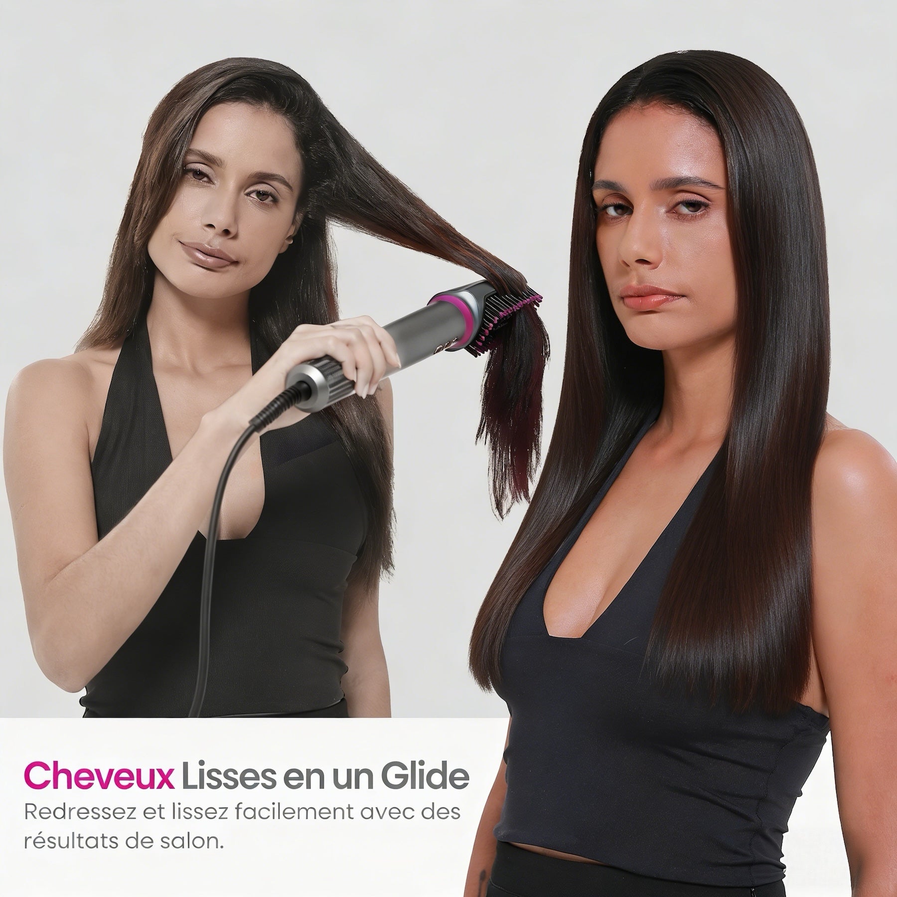 Okaydeer Air Styler avec Effet Coanda, Sèche-Cheveux Haute Vitesse 7 en 1 & Boucleur Automatique, Brosse à Air Chaud Ionique pour Séchage Rapide et Coiffage