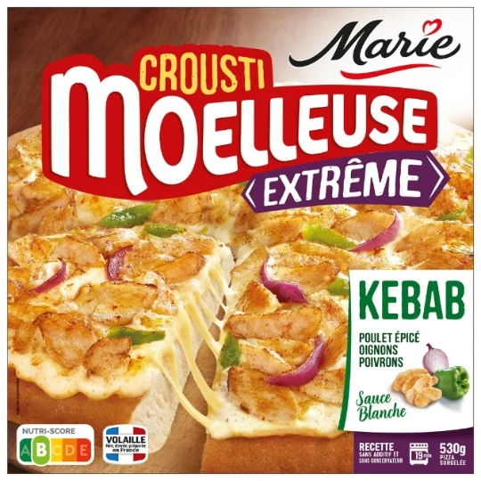 MARIE Pizza Crousti Moelleuse Poulet Kebab 530g