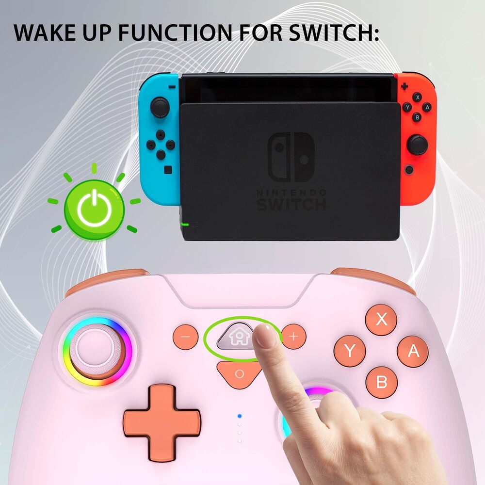 SUBSONIC Manette Sans fil SW2 et SW avec LED rose