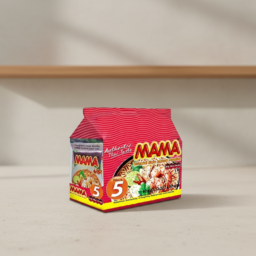 MAMA Nouilles instantanées saveur crevette - 5 x 60 g