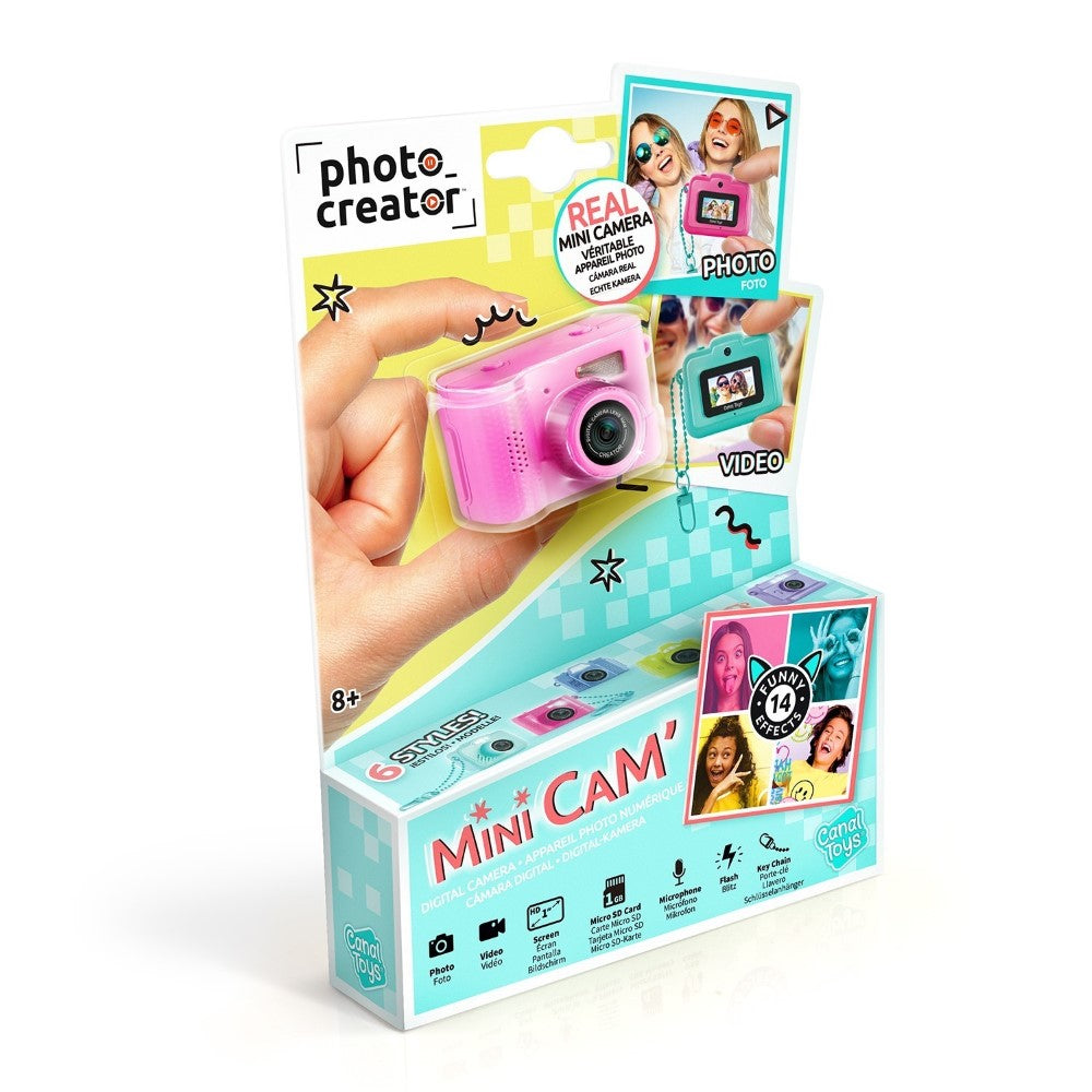 Canal Toys – Photo Creator – Appareil Photo Numérique Mini Cam’ – avec porte-clé inclus – CLK 050