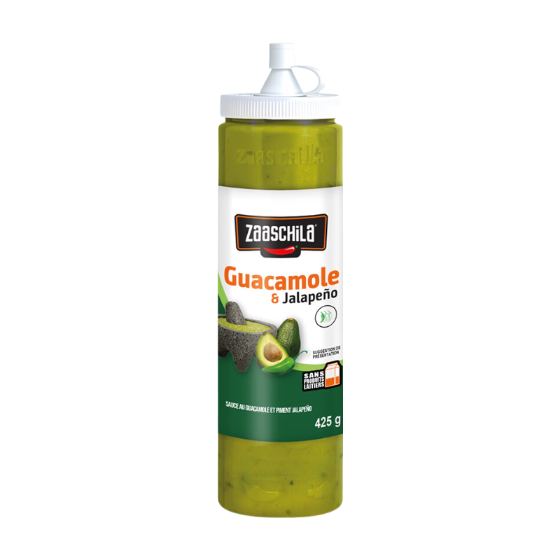 ZAASCHILA Sauce mexicaine au guacamole et au piment jalapeño 425 g