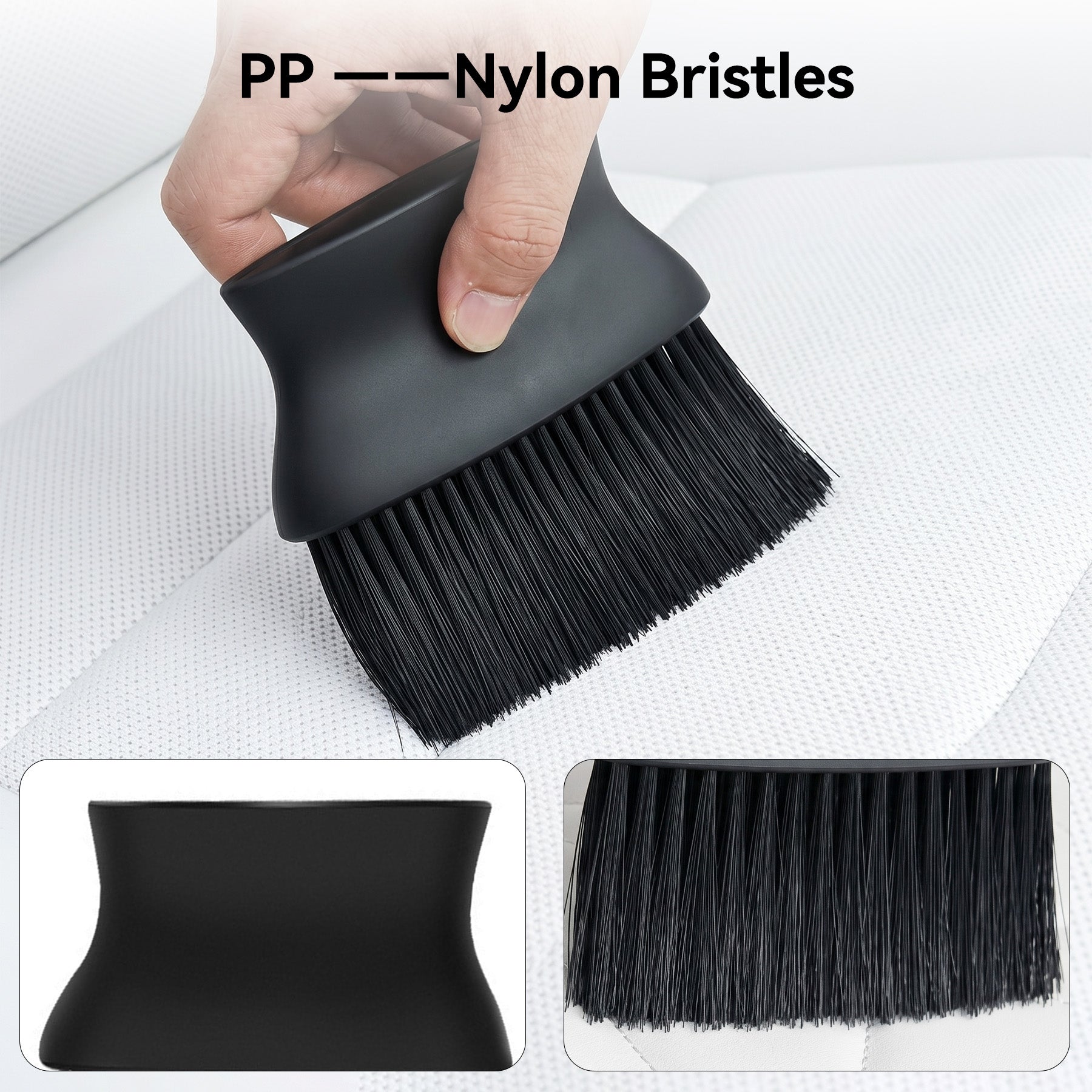 Brosse de detailing automobile, Brosse de nettoyage voiture, Plumeau, Brosse de détail à poils doux pour fissures, Brosse dépoussiérante