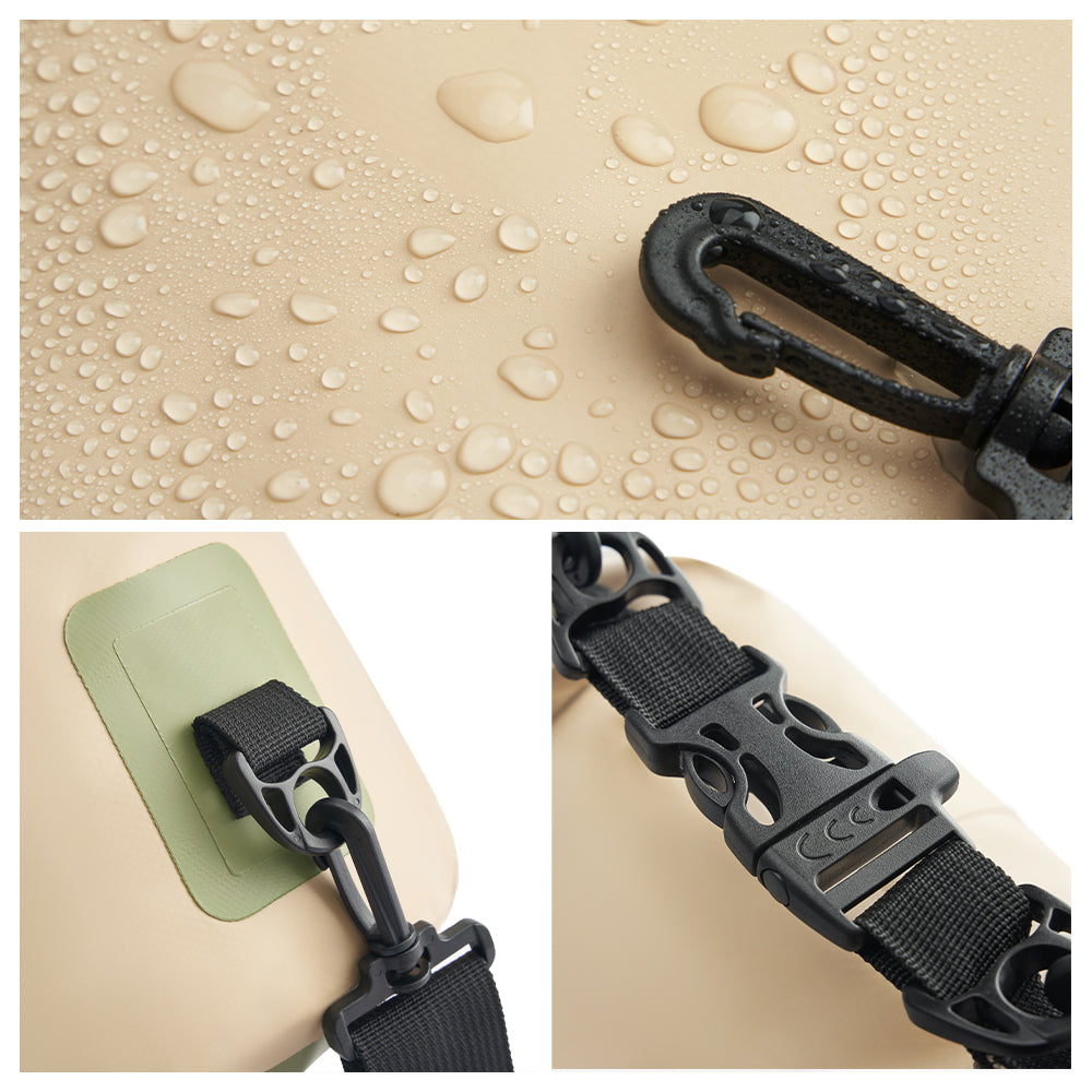 PELLIOT Sac imperméable Unisexe Sac de Rangement Étanche Sports Aquatiques – Accessoire indispensable pour l’extérieur, kaki neutre, 10 L