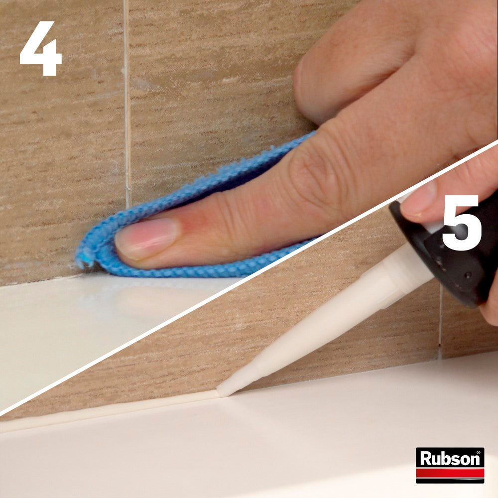 Henkel Rubson | Enlève Joints à double embout – Outil pour enlever l'ancien joint sans rayer les supports – Raclette de finition pour nettoyer les résidus