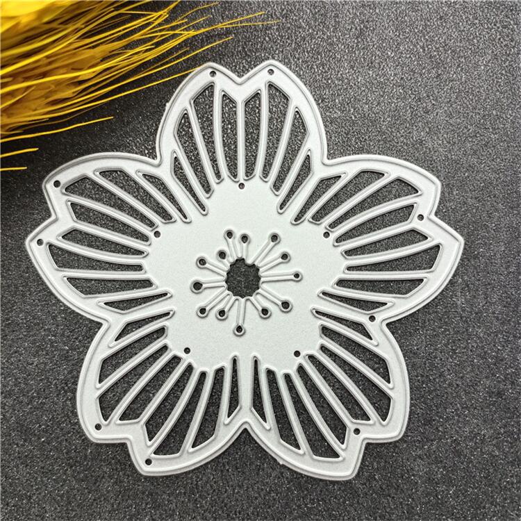 Dies de coupe en métal fleur pour kit de création de cartes découpes en papier en relief dies de découpe machine à scrapbooking gabarits poches de rangement fournitures