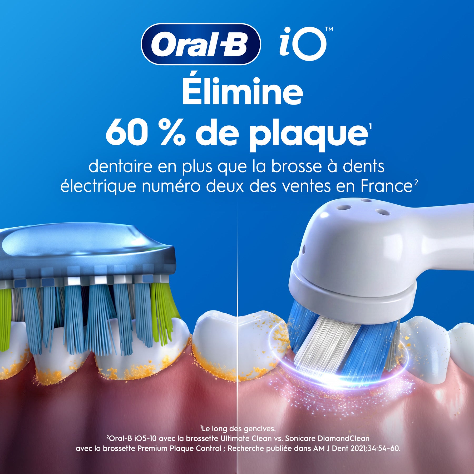 Oral-B Brosse à dents électrique iO2 rose clair, 1 brossette