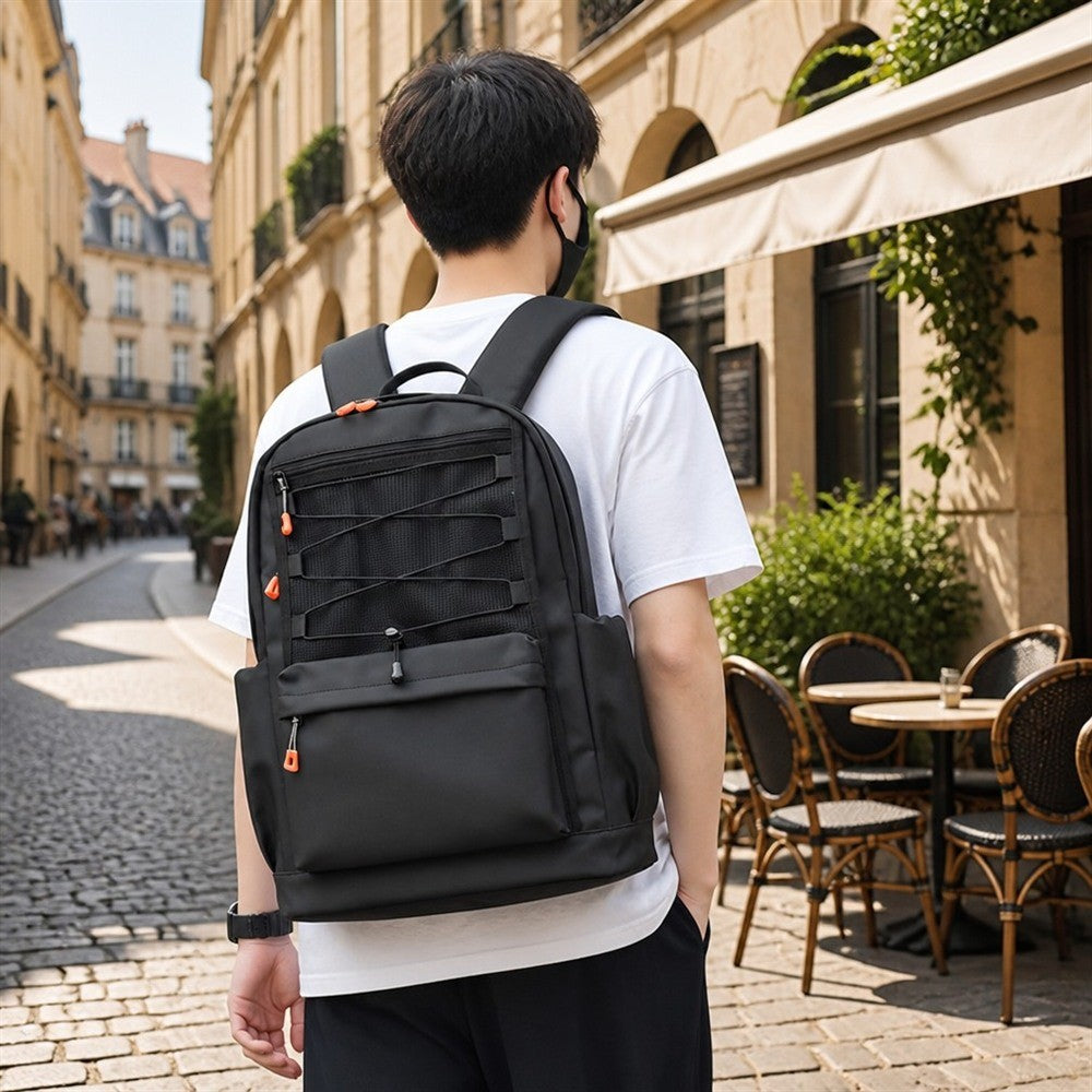 Sac à dos grande capacité Sac à dos durable et léger Multi poches Sac de jour décontracté Sangle réglable Sac de voyage de trekking d'école Pour hommes et femmes