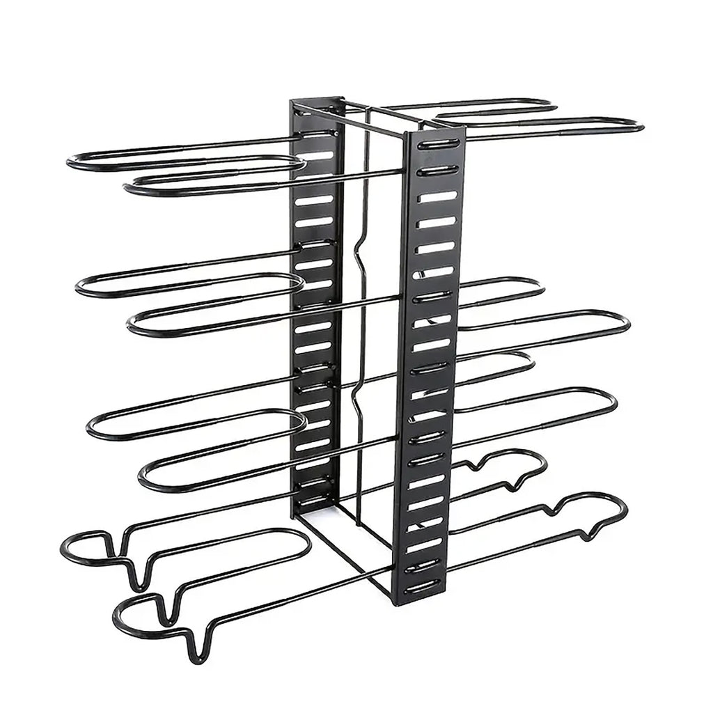 SRD Étagère de rangement à 8 niveaux pour cuisine en acier 4,5 mm