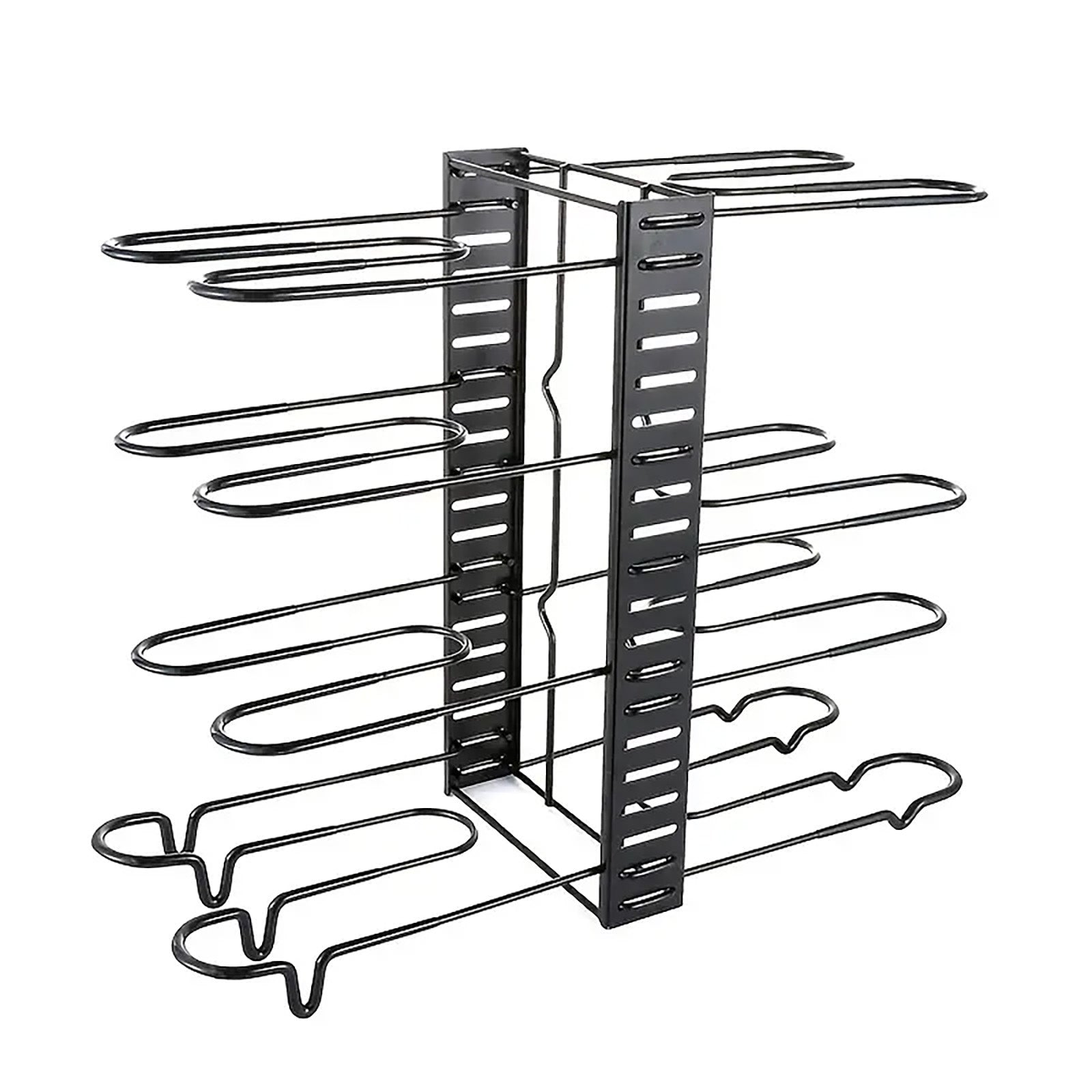 SRD Étagère de rangement à 8 niveaux pour cuisine en acier 4,5 mm