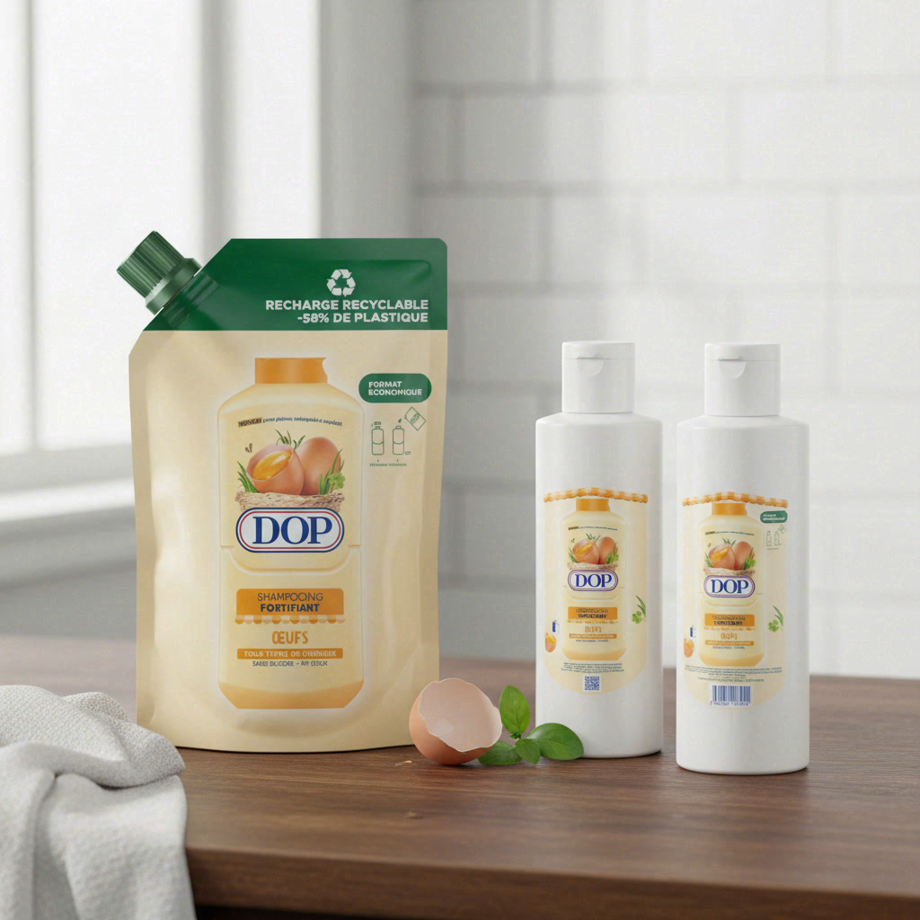 DOP Shampooing Fortifiant à l'Œuf Recharge Écologique 500 ml