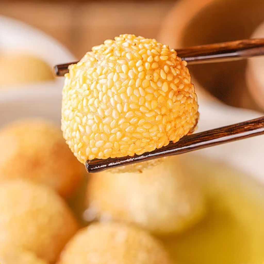 CHINATOWN Boules au sésame fourrées à la crème pâtissière 228 g