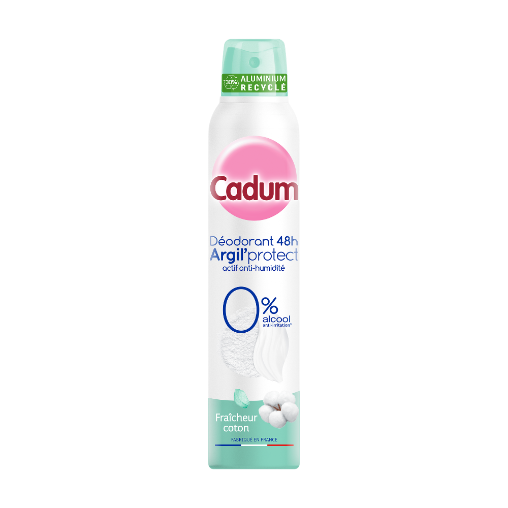 CADUM Déodorant aérosol femme coton 200ml