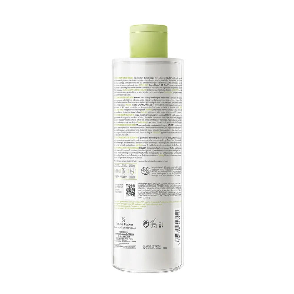 A-DERMA Eau micellaire Biology 400 ml