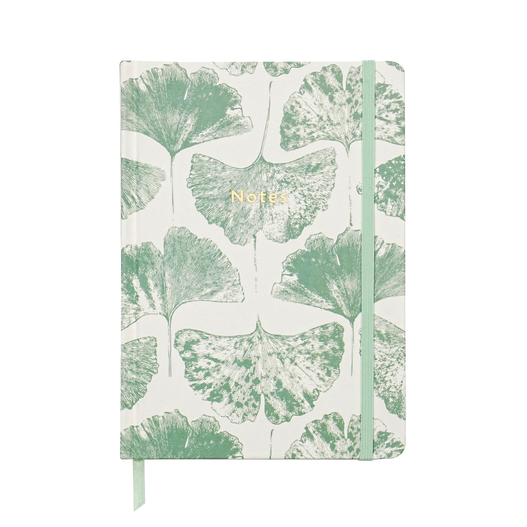 Jubiluu A5 Carnet ligné élégant à couverture rigide en tissu - 96 feuilles (papier offset 100 g), marque-page et élastique - Journal ligné crème classique pour écriture, école