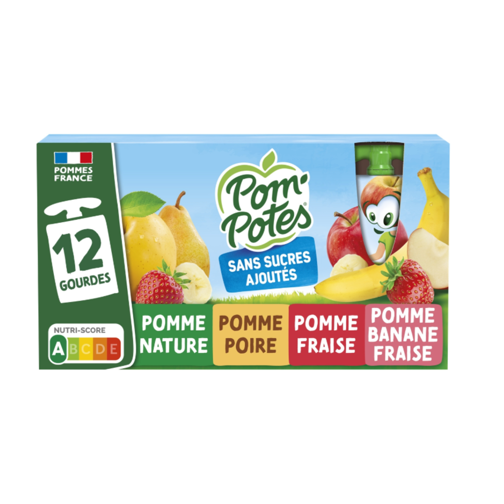 POM'POTES gourdes assortis 12x90g