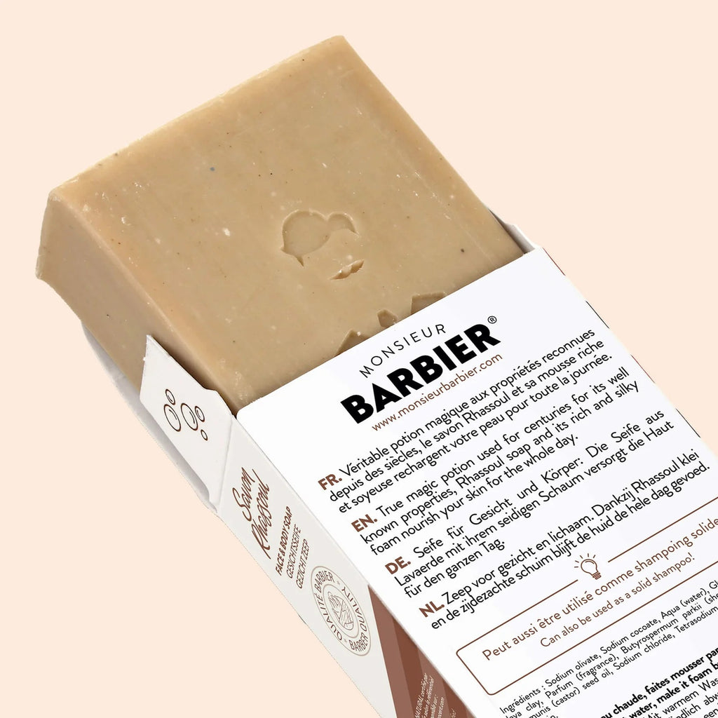 MONSIEUR BARBIER - Savon Surgras Visage Et Corps Rhassoul Kitchen - 100g
